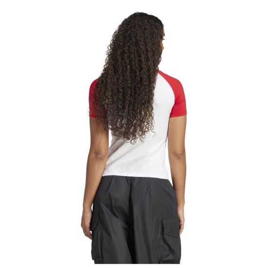 Adidas Γυναικεία κοντομάνικη μπλούζα Adicolor 3-S Raglan Slim Tee